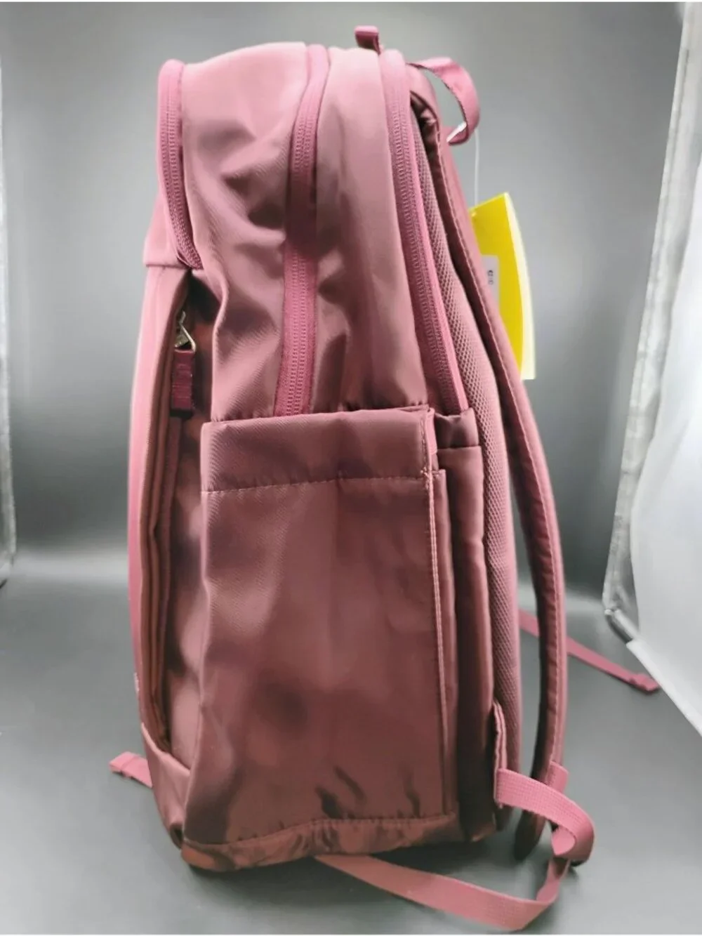 All In Motion Burgundy Backpack With Multiple Compartments Functional